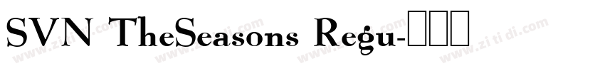 SVN TheSeasons Regu字体转换